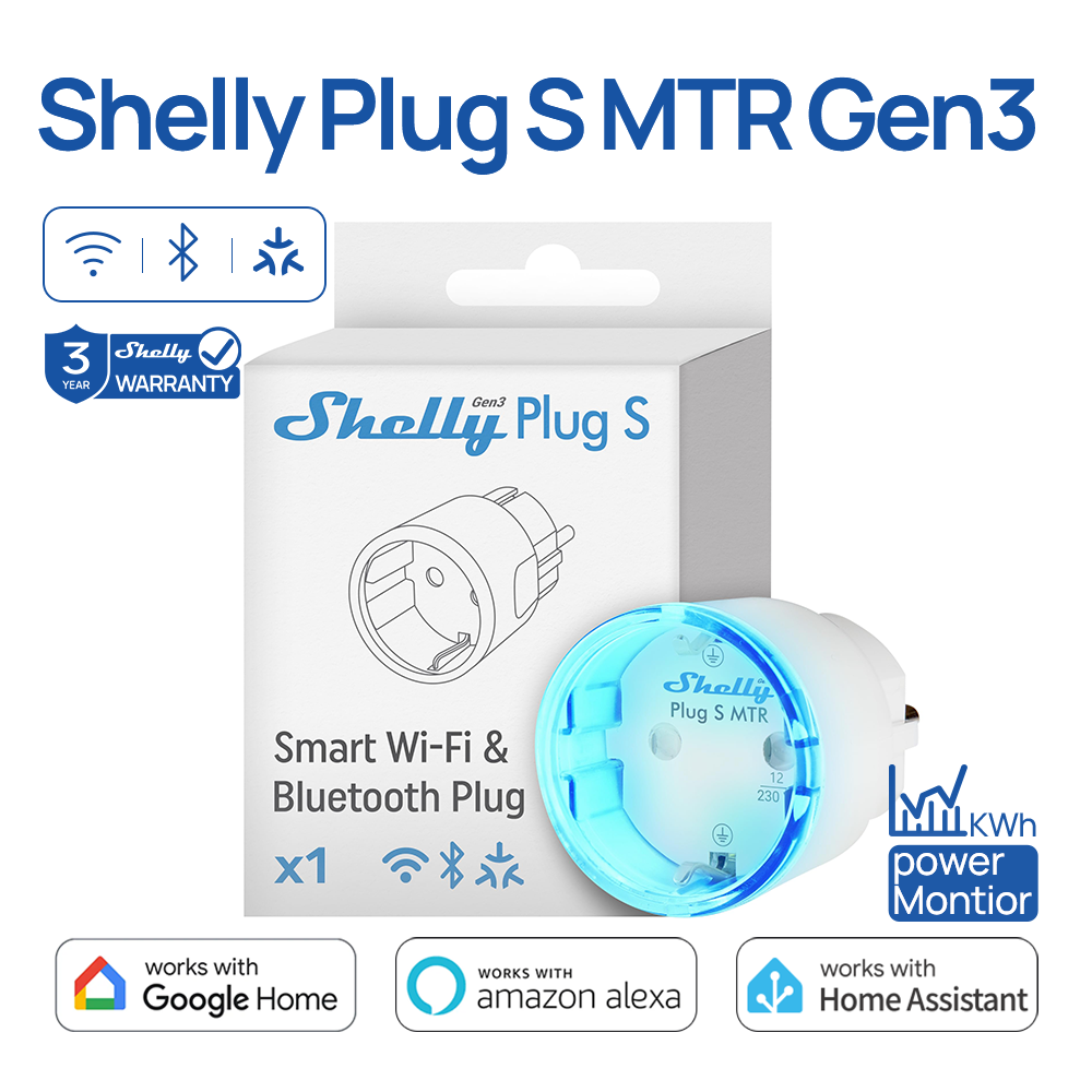 Shelly Relay Module - Enchufe Inteligente Shelly Plug S MTR