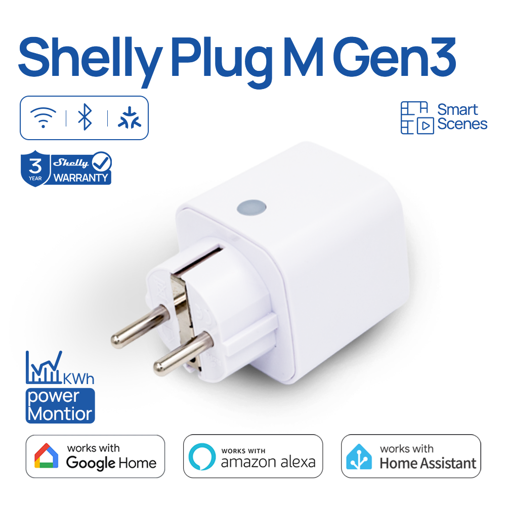 Shelly Relay Module - Enchufe Inteligente WiFi Shelly Plug M
