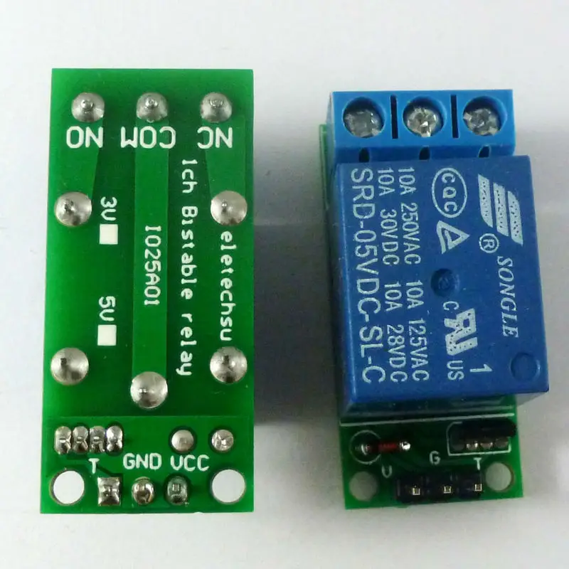 Shelly Relay Module - Módulo de relé con enclavamiento tipo
