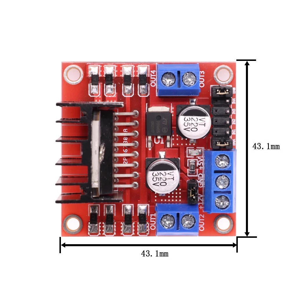 Diy Automation Projects - Módulo Controlador de Motor L298N, Controlador