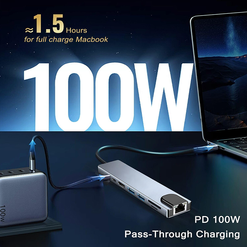 Hub USB tipo C 8 en 1 para Mac - Home Assistant Sd reseña y precio