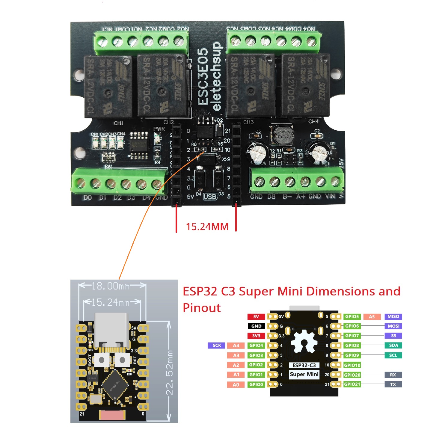 Módulo de relé Ultimate ESP32  - Home Automation With Arduino reseña y precio
