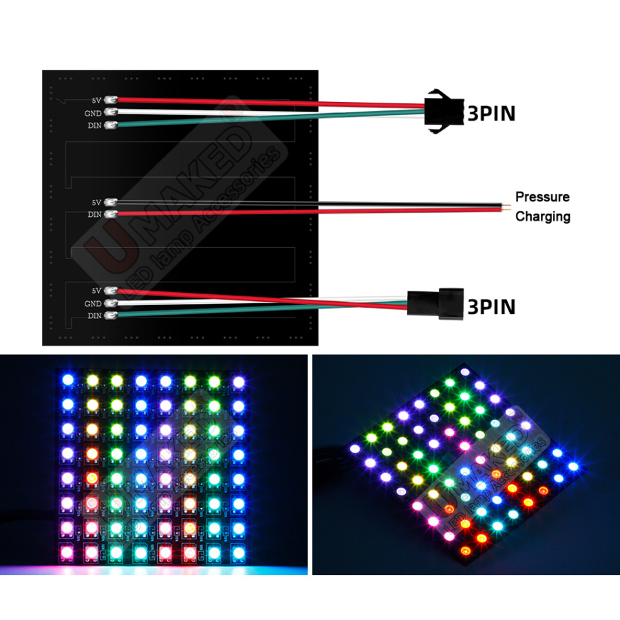2 Piezas de Paneles de Luces L - Rgb Led Matrix 8X8 reseña y precio