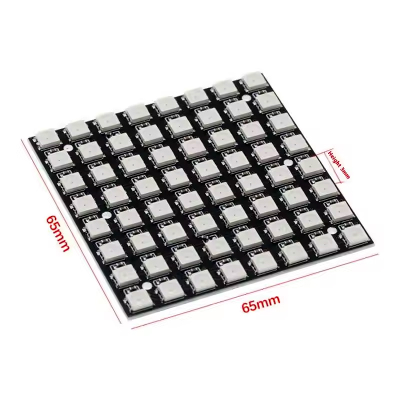 Módulo de Matriz LED WS2812 50 - Rgb Led Matrix 8X8 reseña y precio