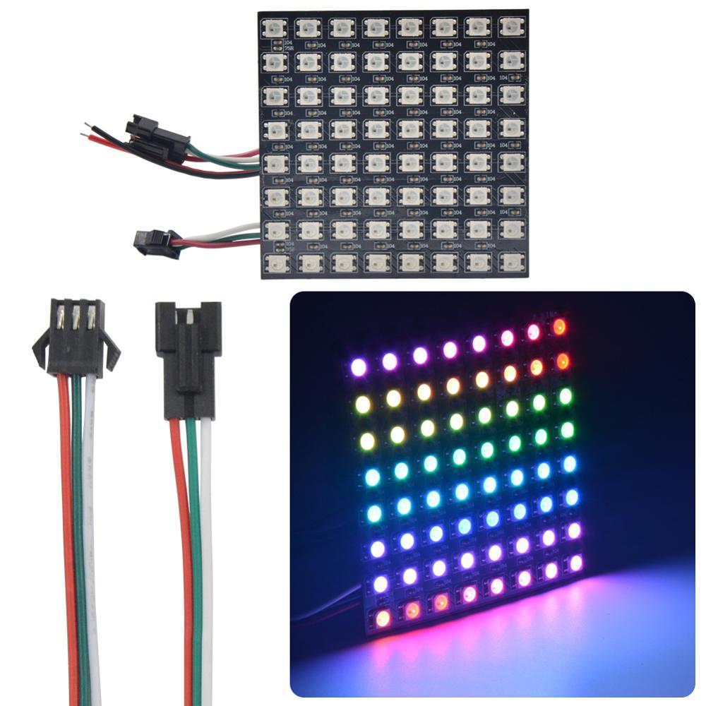 8x8 16x16 8x32 píxeles SK6812  - Rgb Led Matrix 8X8 reseña y precio