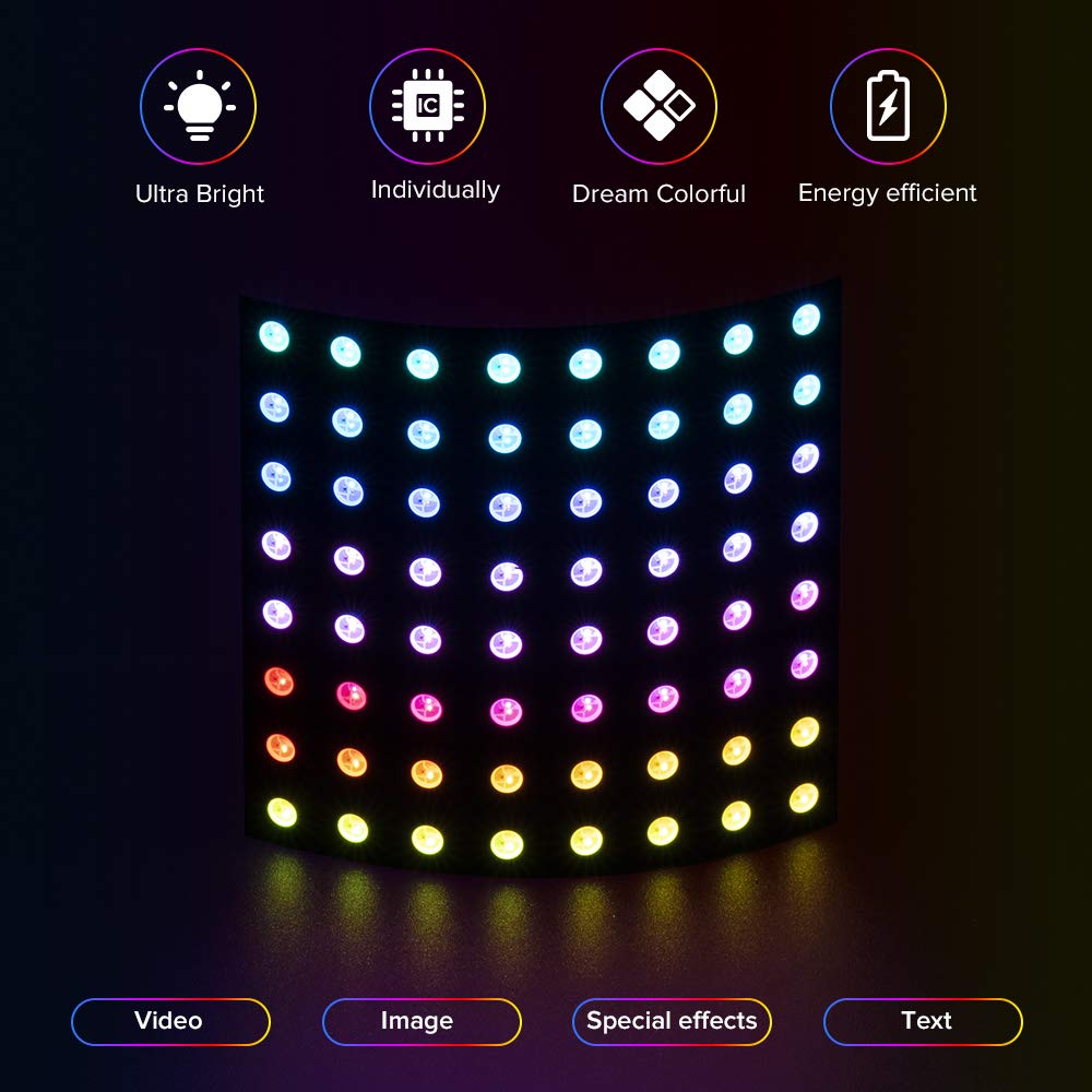 WS2812 LED 5050 RGB 8x8 Módulo - Rgb Led Matrix 8X8 reseña y precio