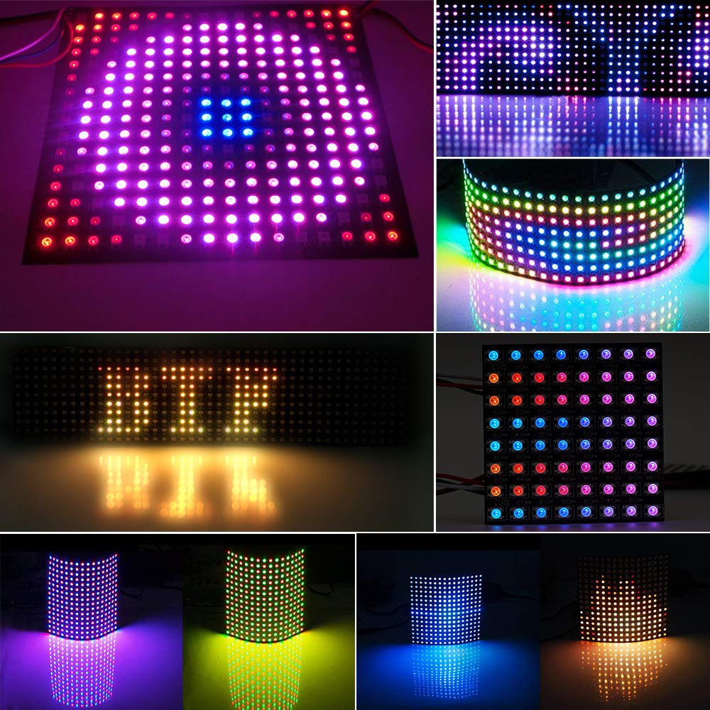 WS2812 LED 5050 RGB 8x8 Módulo - Rgb Led Matrix 8X8 reseña y precio