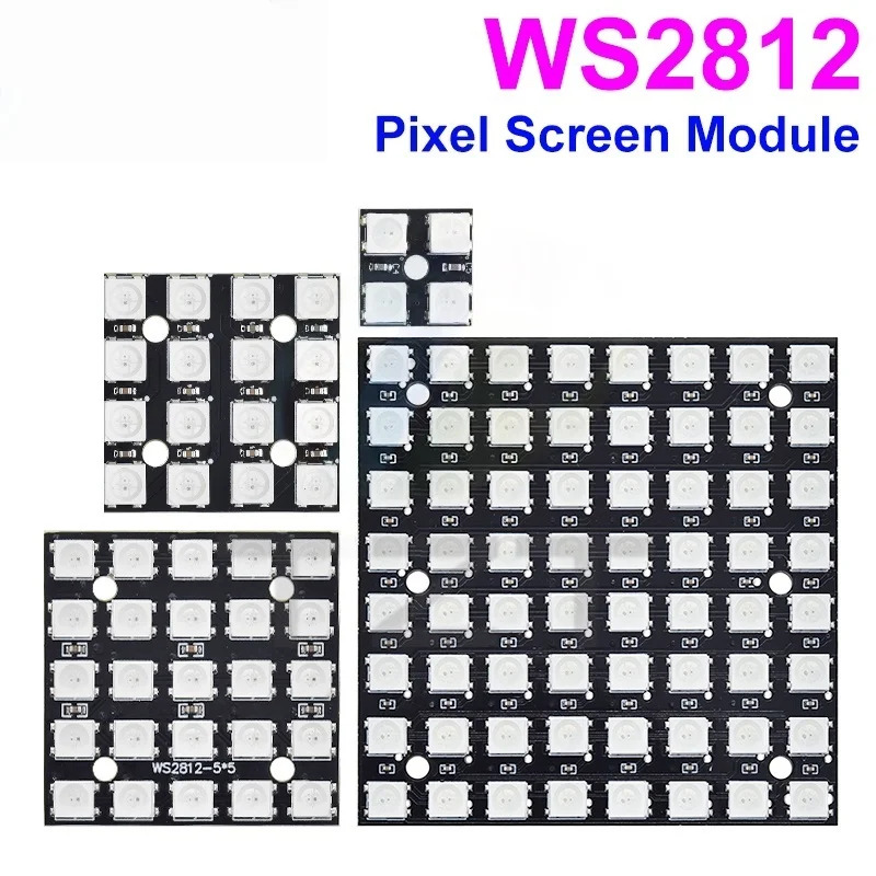 Nuevo WS2812 LED 5050 RGB 8x8  - Rgb Led Matrix 8X8 reseña y precio